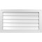 Ekena Millwork Vertical Surface Mount PVC Gable Vnt: Non-Functional, w/2"W x 1-1/2"H, Brickmould Frame, 32"W x 18"H GVPVE32X1802SN - alternate 1
